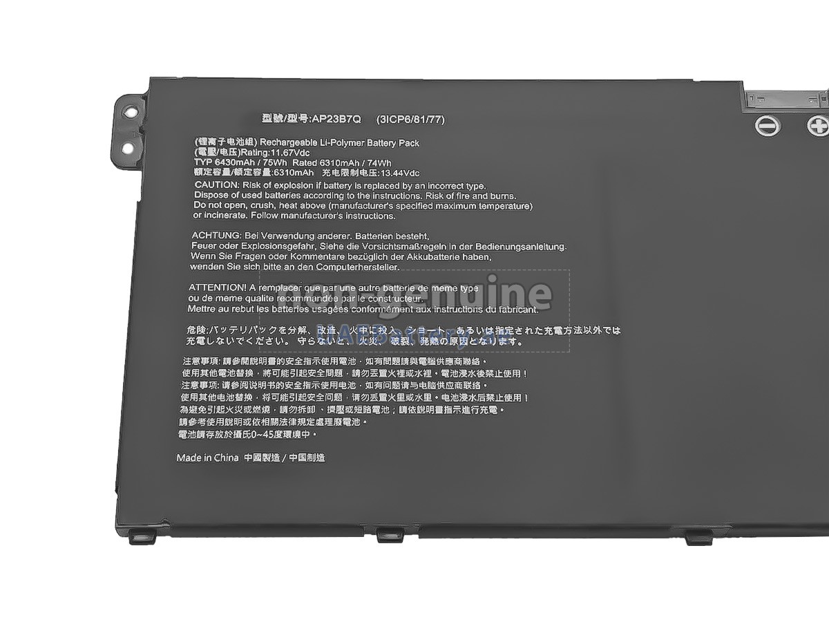Battery for Acer AP23B7Q