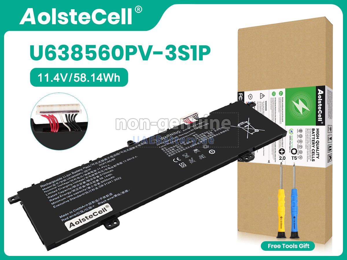 Battery for Acer U638560PV-3S1P