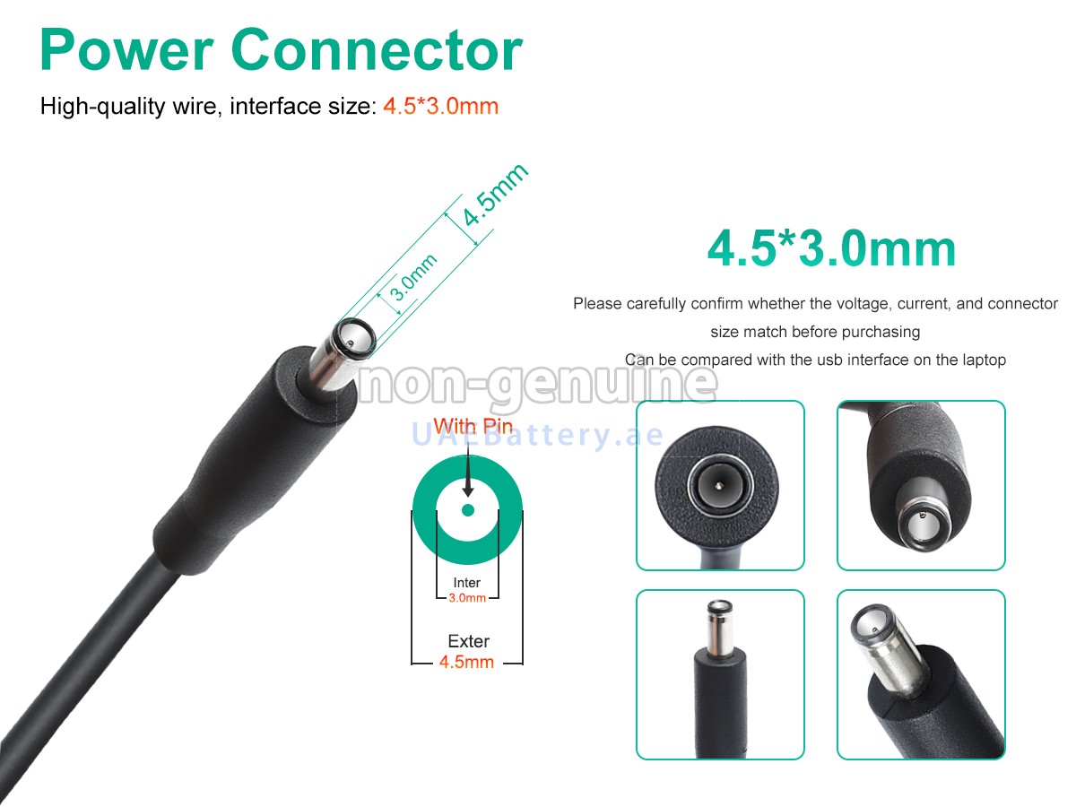 Adapter for Dell 130W 19.5V-6.7A 100-240V~2.0A 50/60HZ