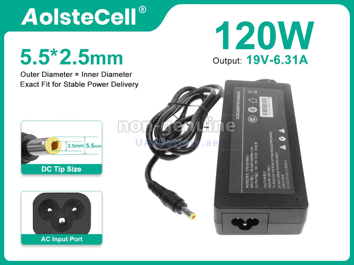 Adapter for XGIMI 120W 19V 6.31A 5.5*2.5MM