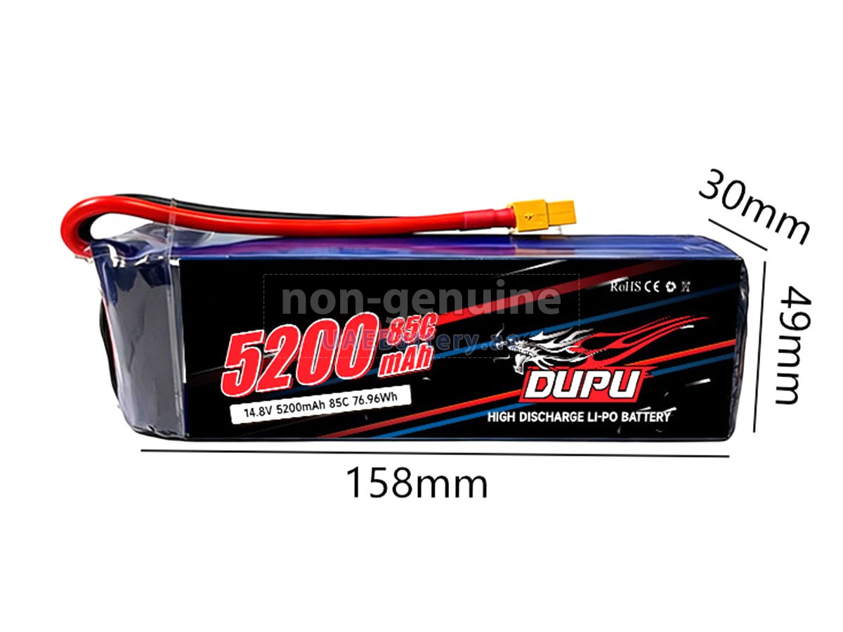 Battery for AolsteCell 14.8V 5200MAH 85C XT60