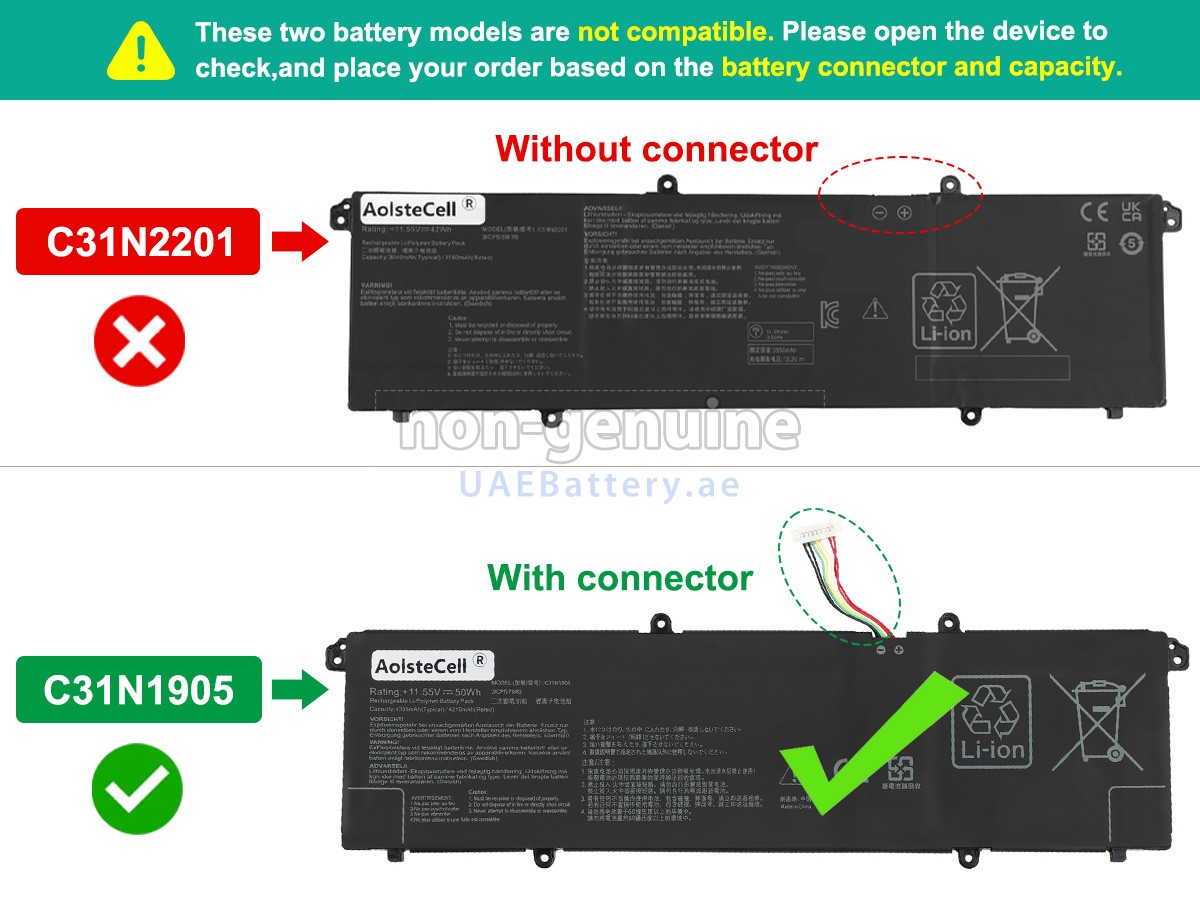 Battery for Asus VivoBook 15 X1504ZA-BQ092W