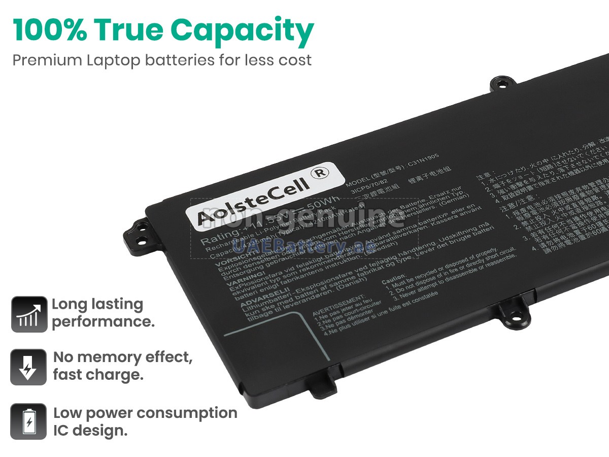 Battery for Asus VivoBook 15 X1504ZA-BQ092W