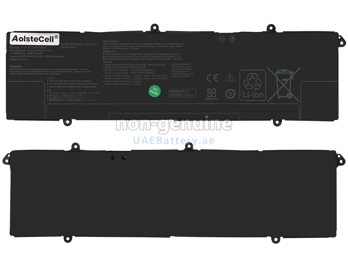 Battery for Asus VivoBook Pro 15 K6502HC-MA064