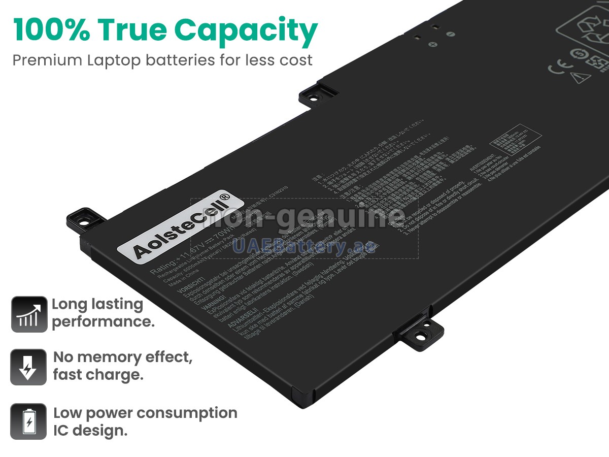 Battery for Asus VivoBook S 15 S5507QA-DB71-CB