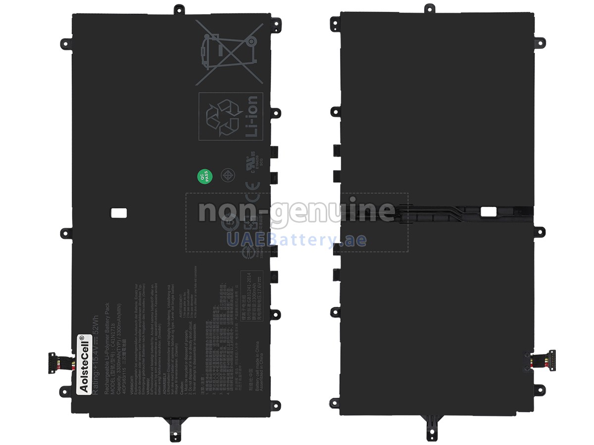 Battery for Asus NOVAGO TP370QL-EL002T
