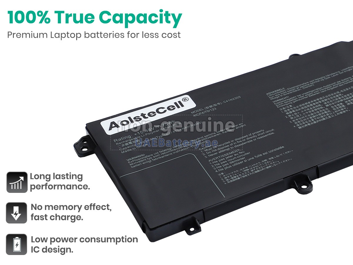 Battery for Asus VivoBook Pro 15 OLED N6506CU-MA001X