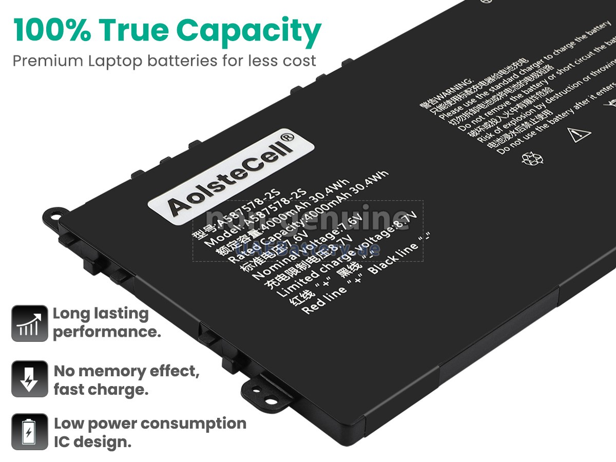 Battery for AXIOO A587578-2S
