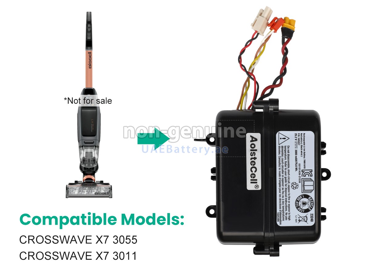 Battery for Bissell CROSSWAVE X7 3011