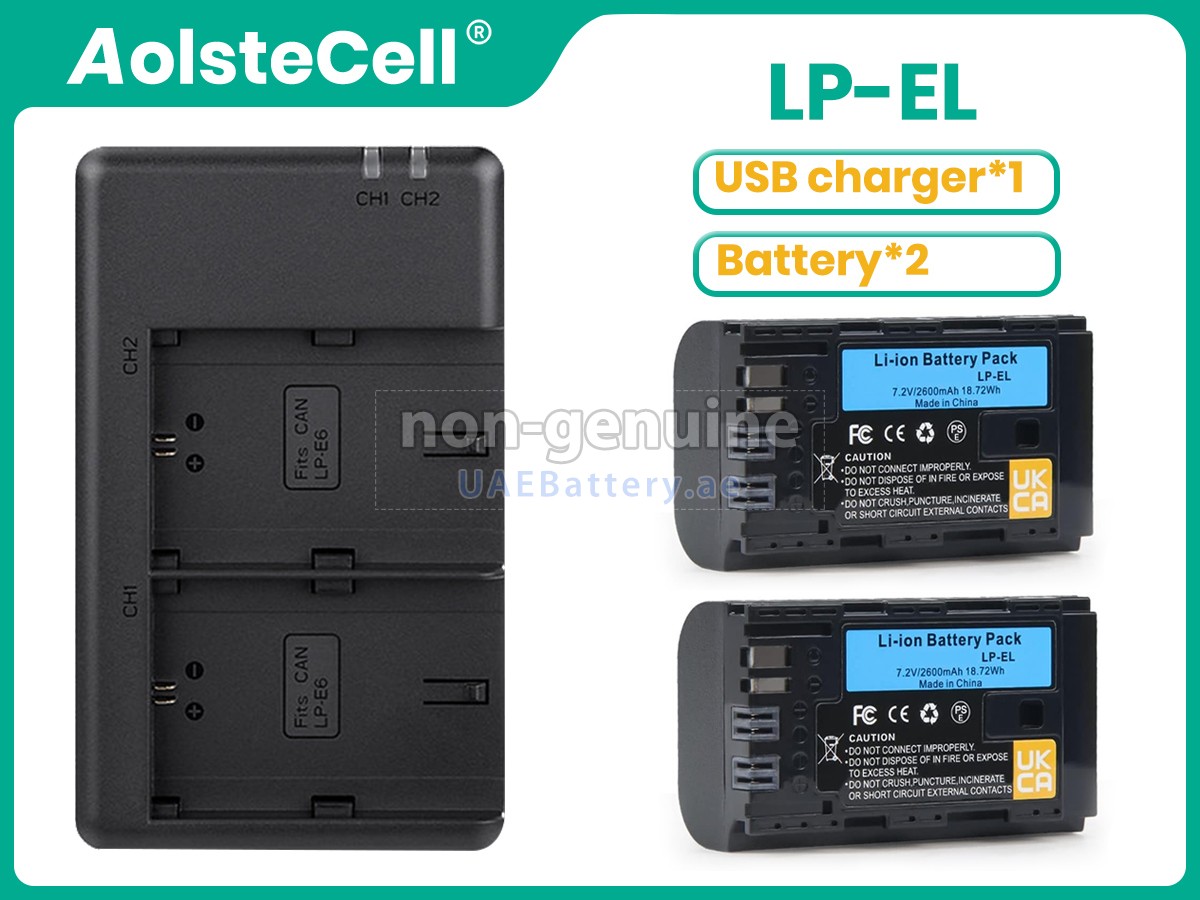 Battery for Canon LC-E6E CHARGER