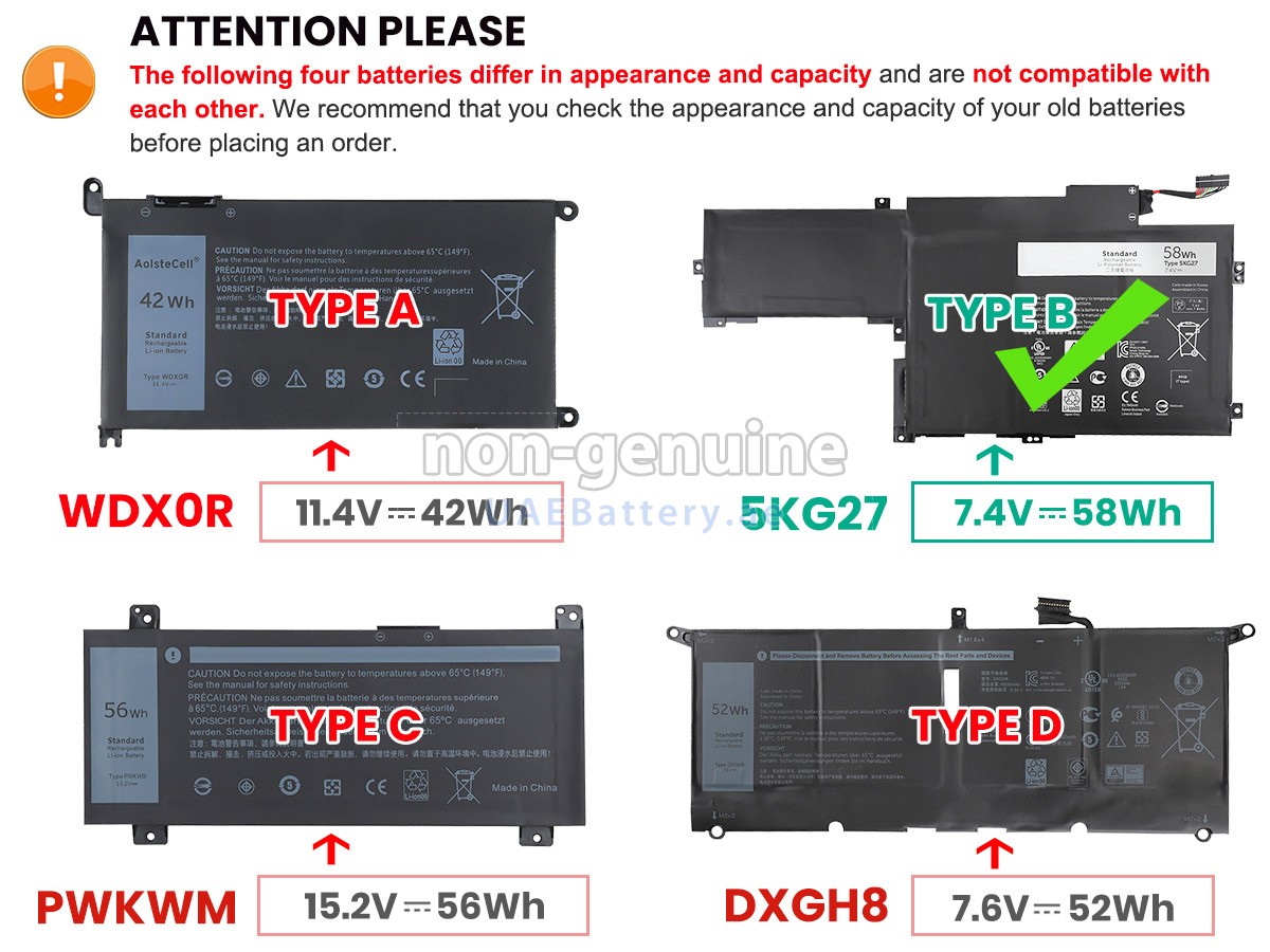 Battery for Dell Inspiron 14 7000
