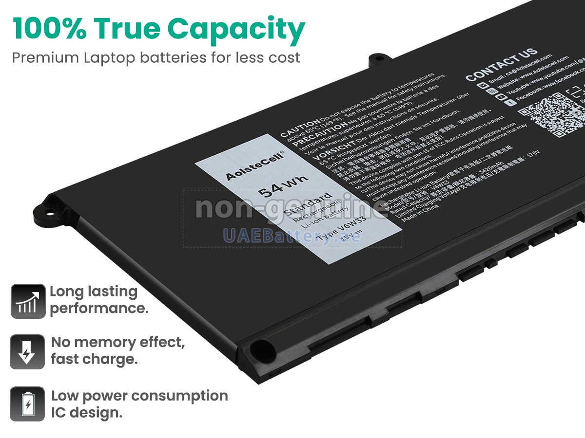 Battery for Dell P106F
