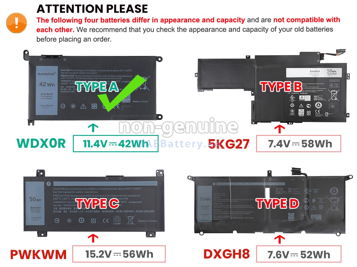 Battery for Dell Inspiron 14 7000