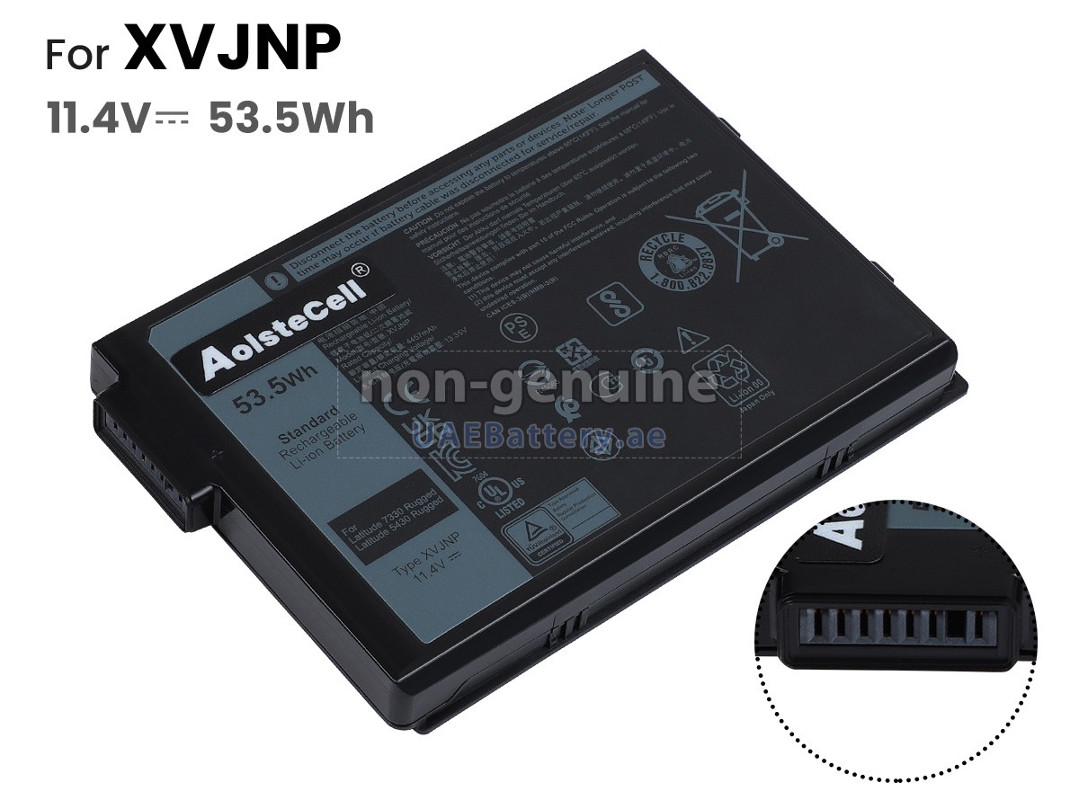 New Genuine XVJNP 53.5Wh Laptop Battery for Latitude 7330 5430