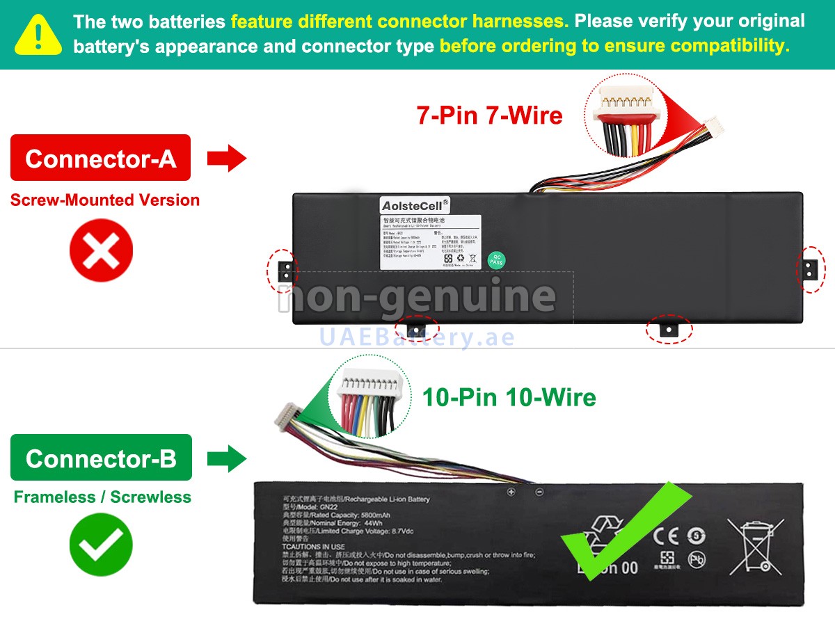 Battery for DERE GN22