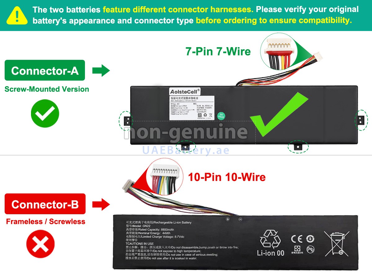 Battery for DERE GN22