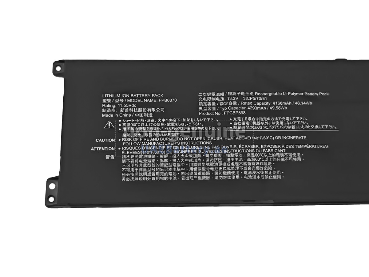 Battery for Fujitsu CP829150-02