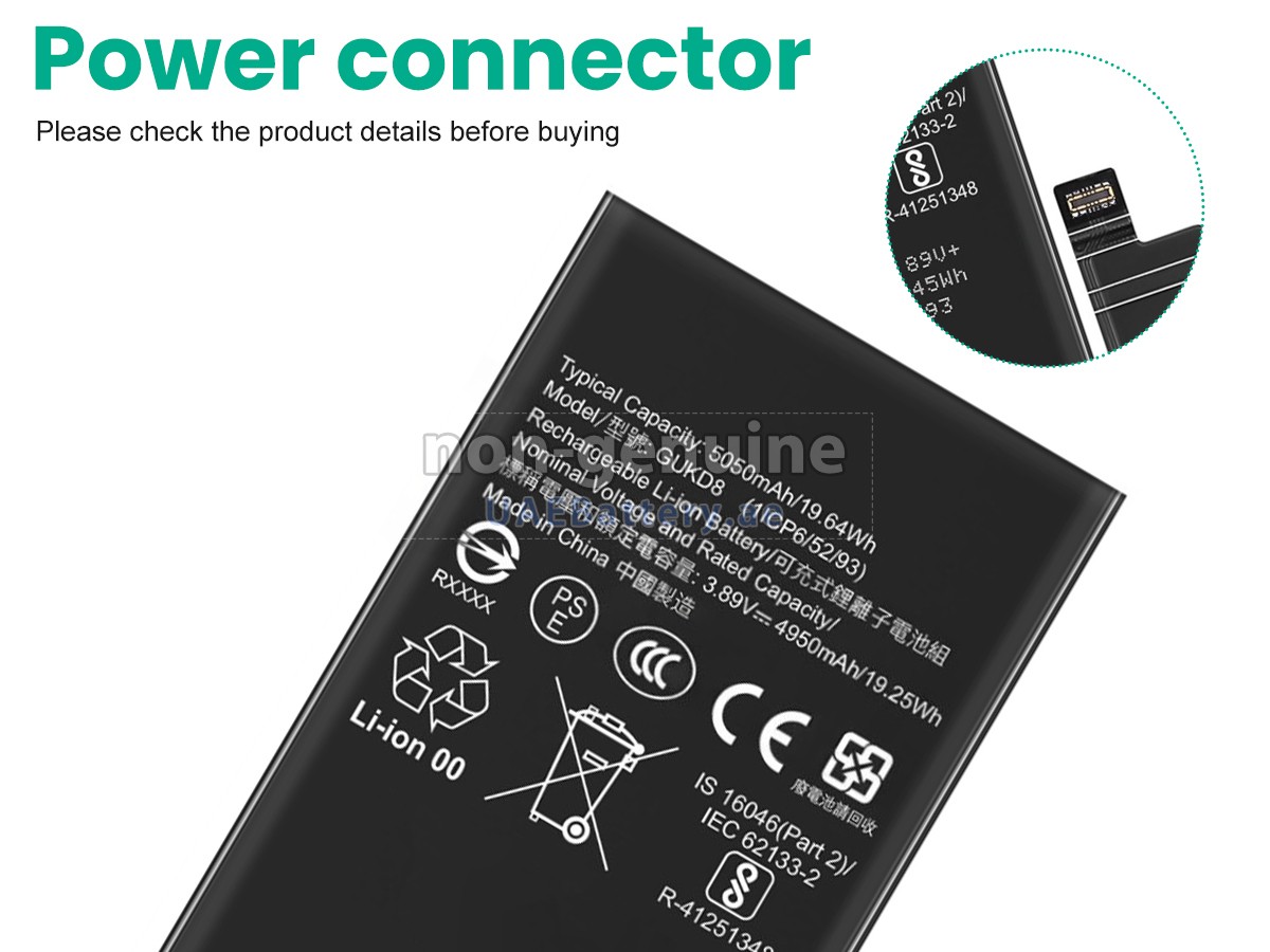 Battery for Google PIXEL 8 PRO