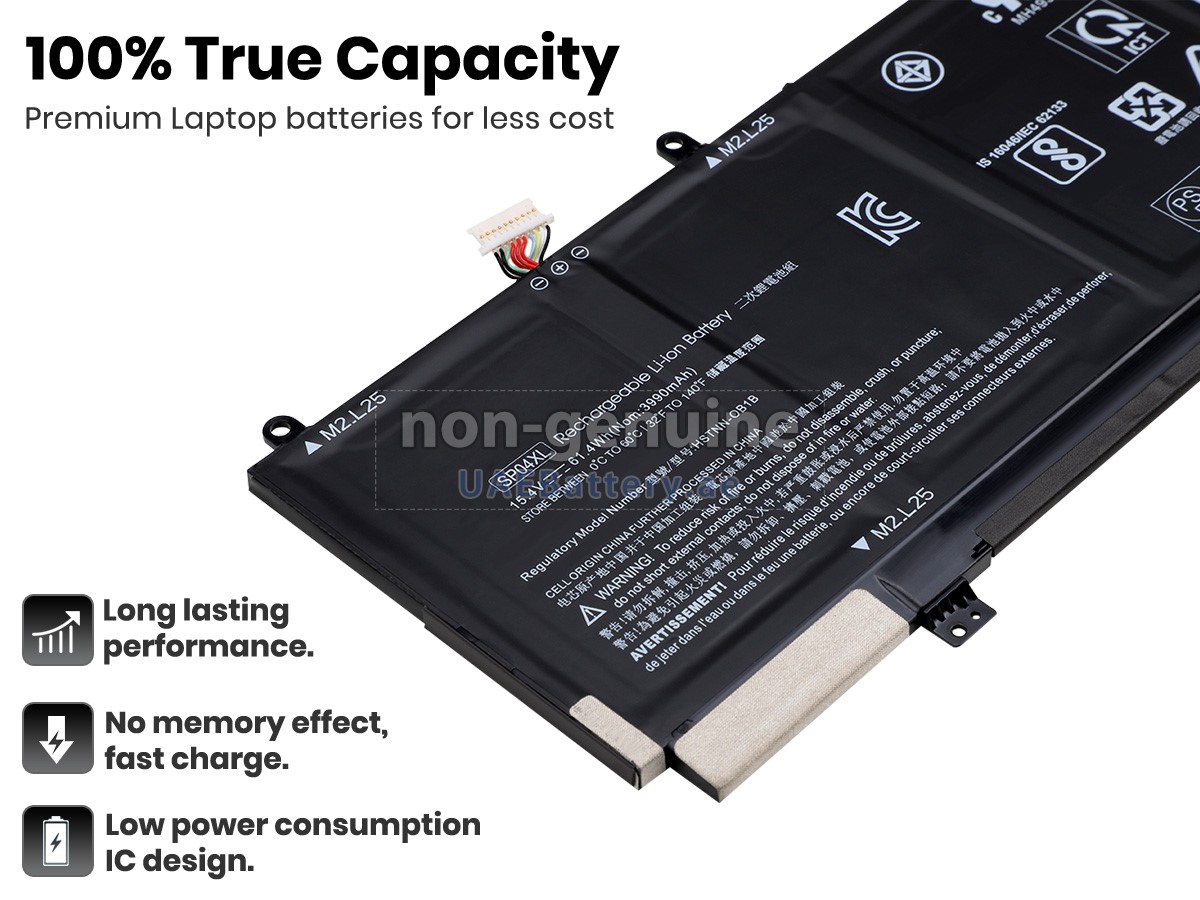 thumbnail image 2 of Genuine HP 65W Laptop Charger For Spectre X360 13-AP0023DX - 20V Power Adapter With Cable 2 of 3