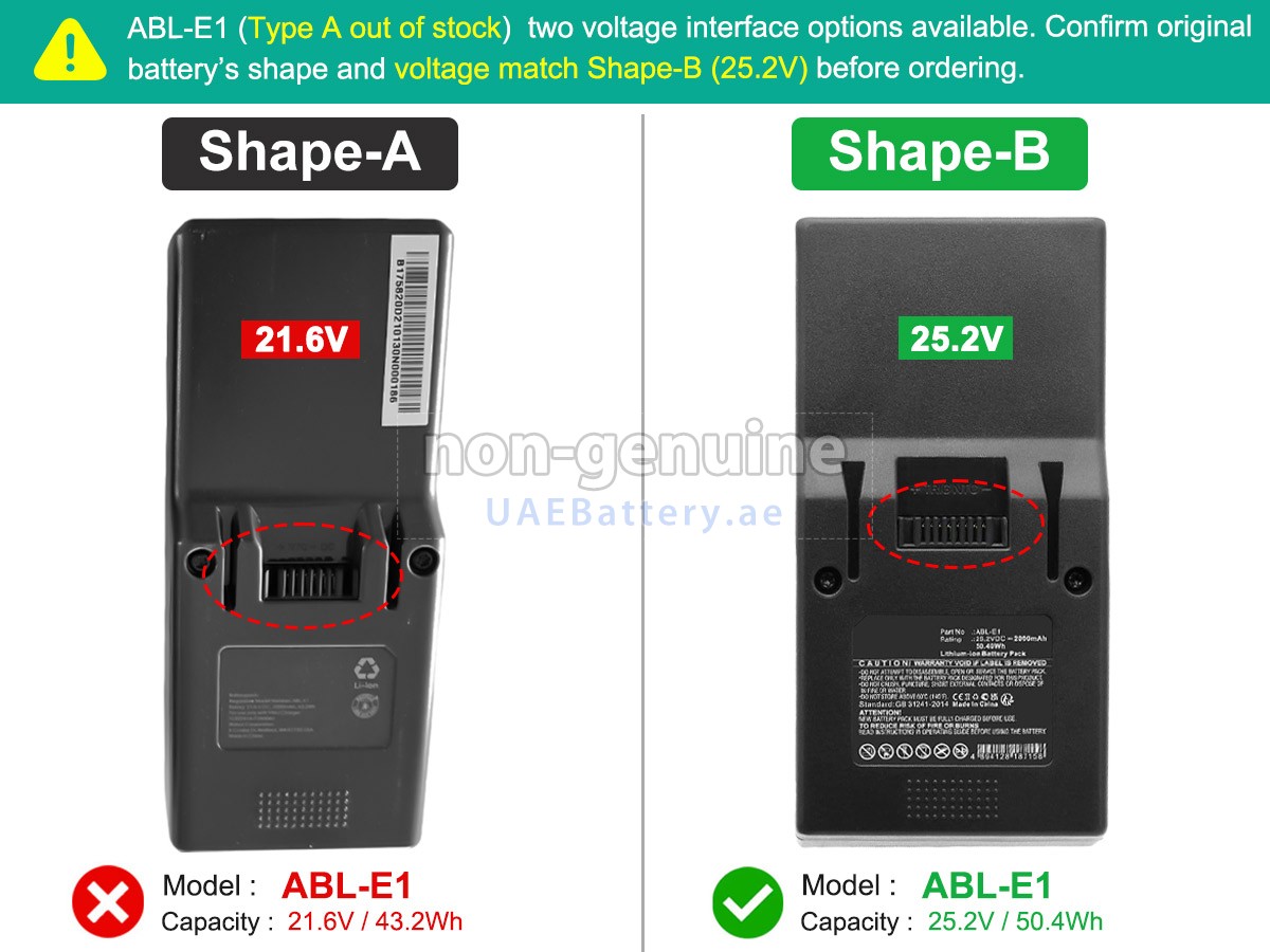 Battery for iRobot H1 HANDHELD VACUUM CLEANER