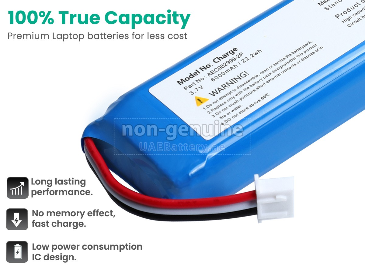 Batterie Rechargeable Cameron Sino ACCCHEN AEC982999-2P - 6000 MAh / 22,20 Wh - Li-Polymère 3,7V - Pour Chargeurs Spécifiques