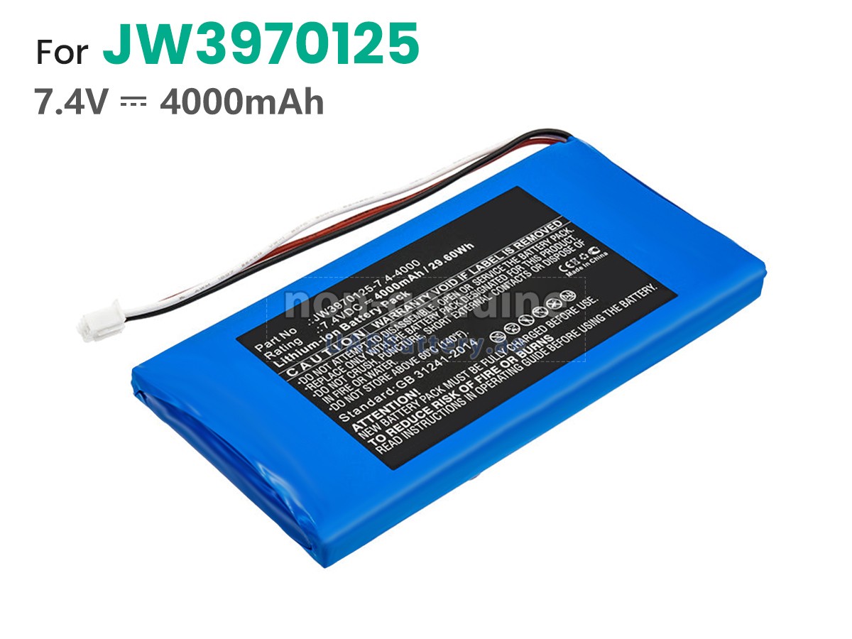 Battery for JINWO JW3970125