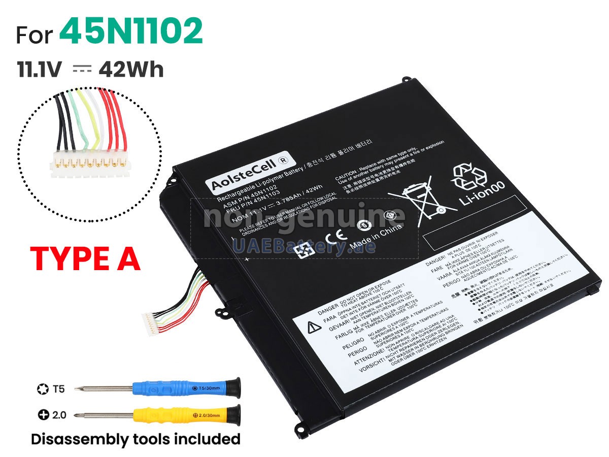 Battery for Lenovo ThinkPad HELIX 3698-6CG