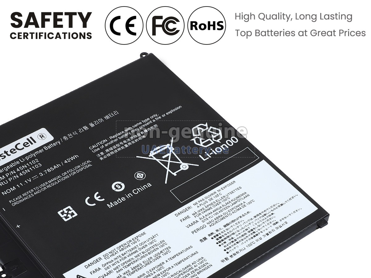 Battery for Lenovo ThinkPad HELIX 3698-6CG