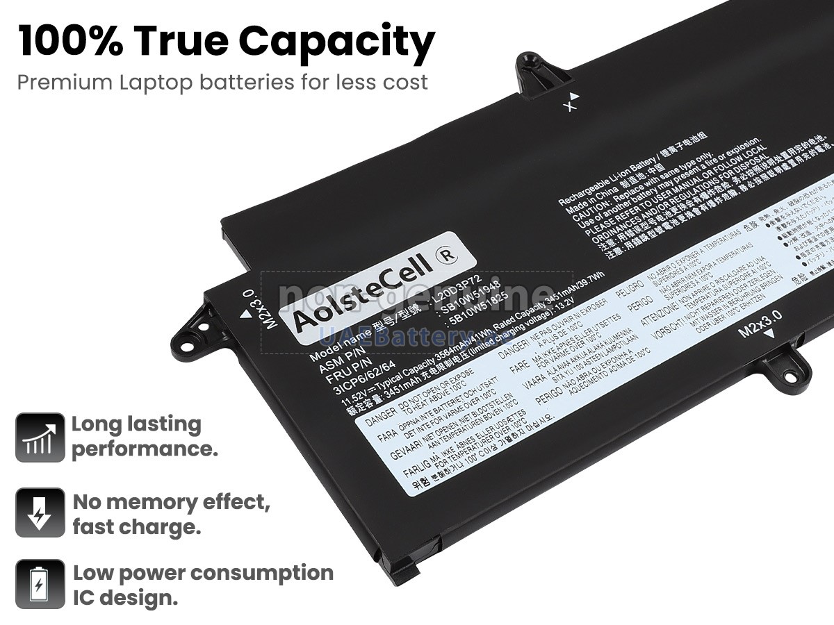 Lenovo ThinkPad X13 GEN 2-20WK00GUIX replacement battery | UAEBattery