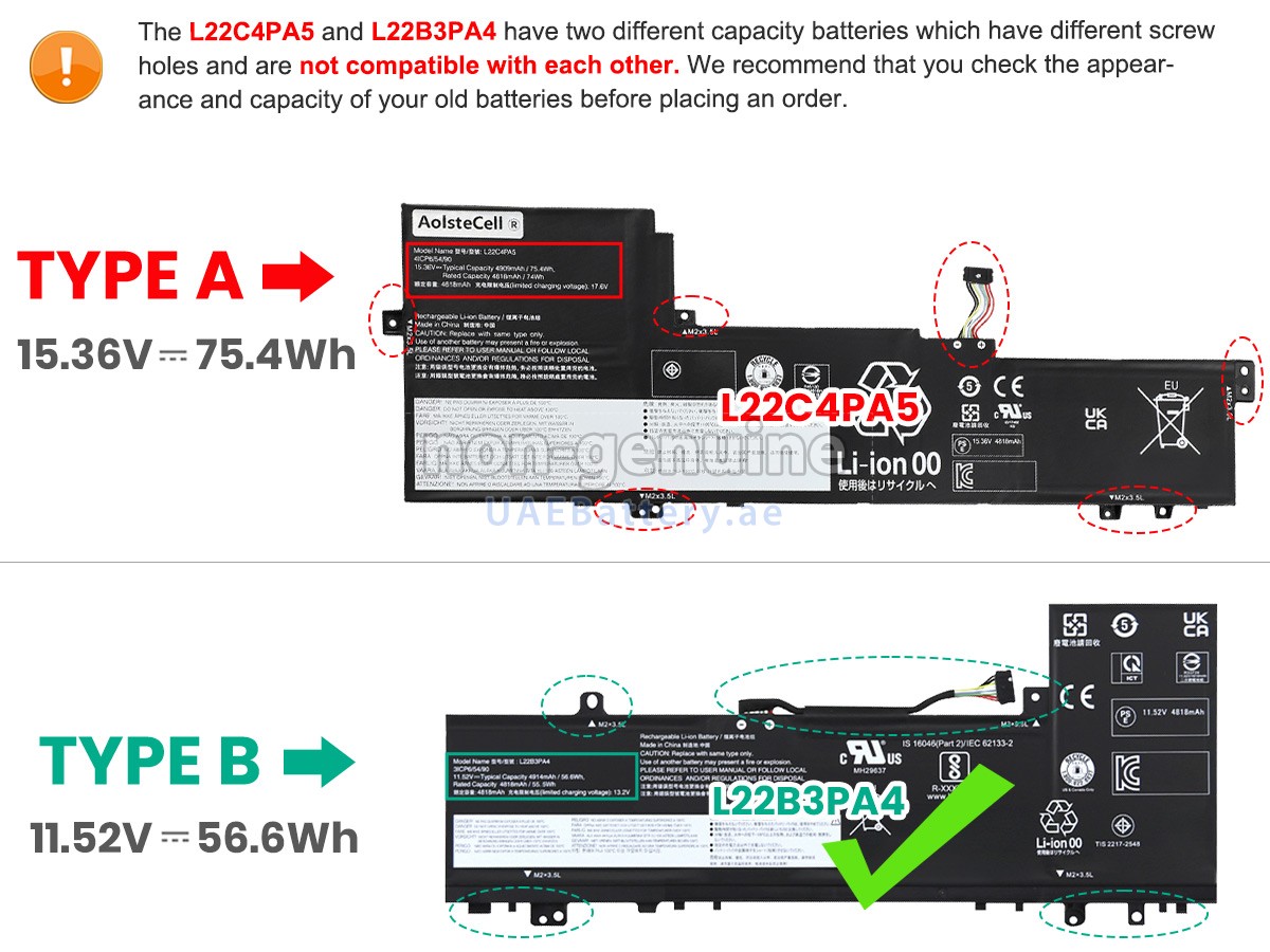 Battery for Lenovo IdeaPad SLIM 5 16IAH8-83BG002BMH
