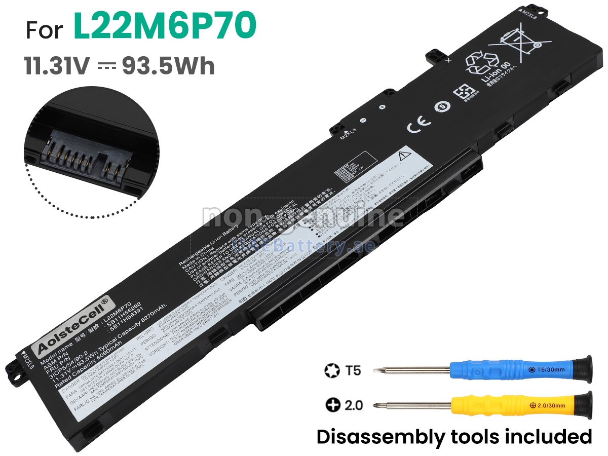 Battery for Lenovo L22L6P70