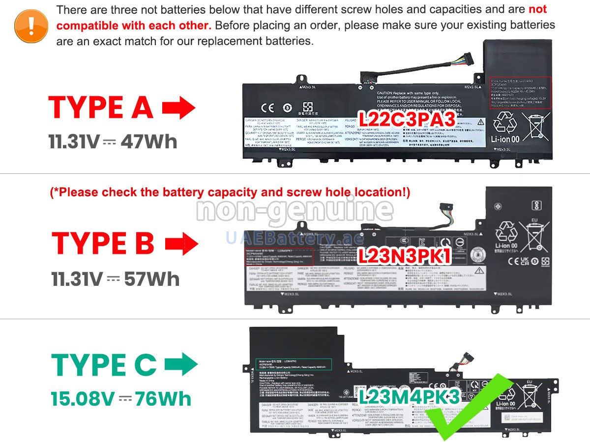 Battery for Lenovo IdeaPad SLIM 5 16AHP9-83DD003HMX