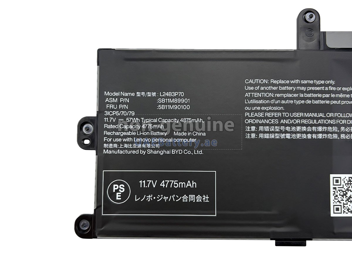 Battery for Lenovo 5B11M90097