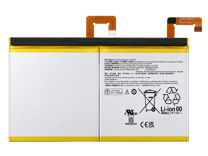 Lenovo Tab P11 Pro (2nd Gen) TB132FU-ZAB60039GB replacement battery