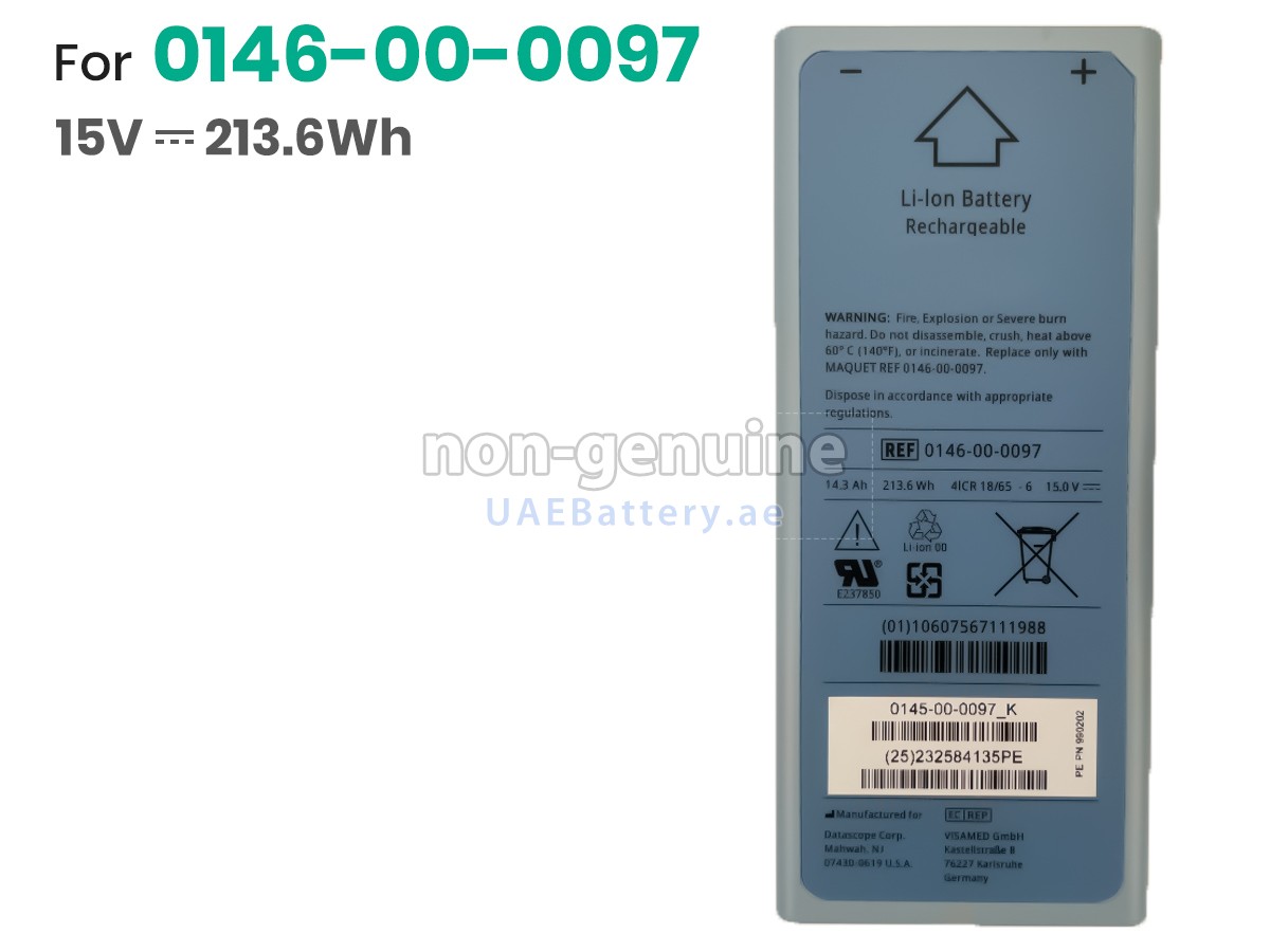 Battery for Maquet CARDIOSAVE