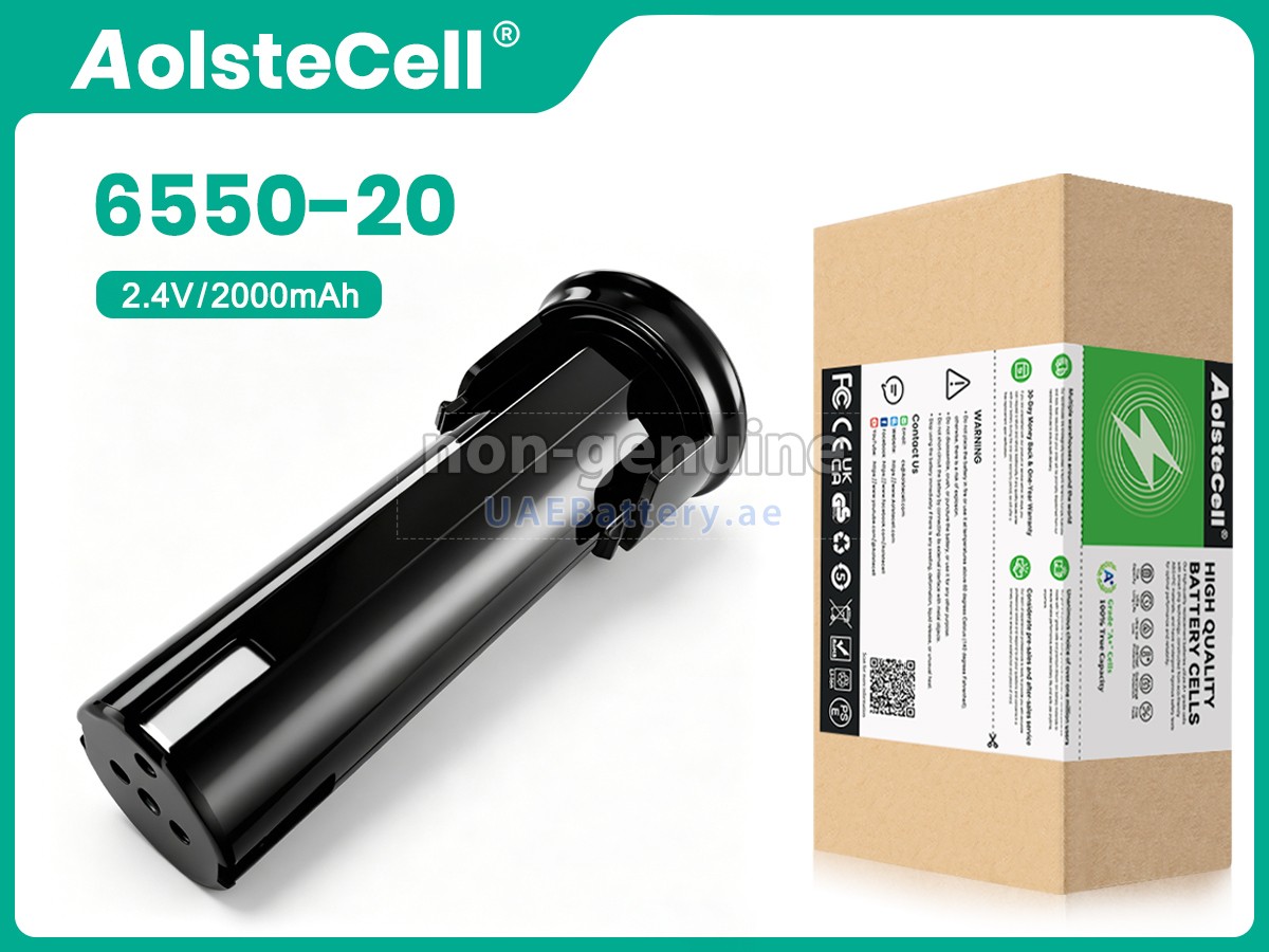 Battery for Milwaukee 2_4V-6550-20