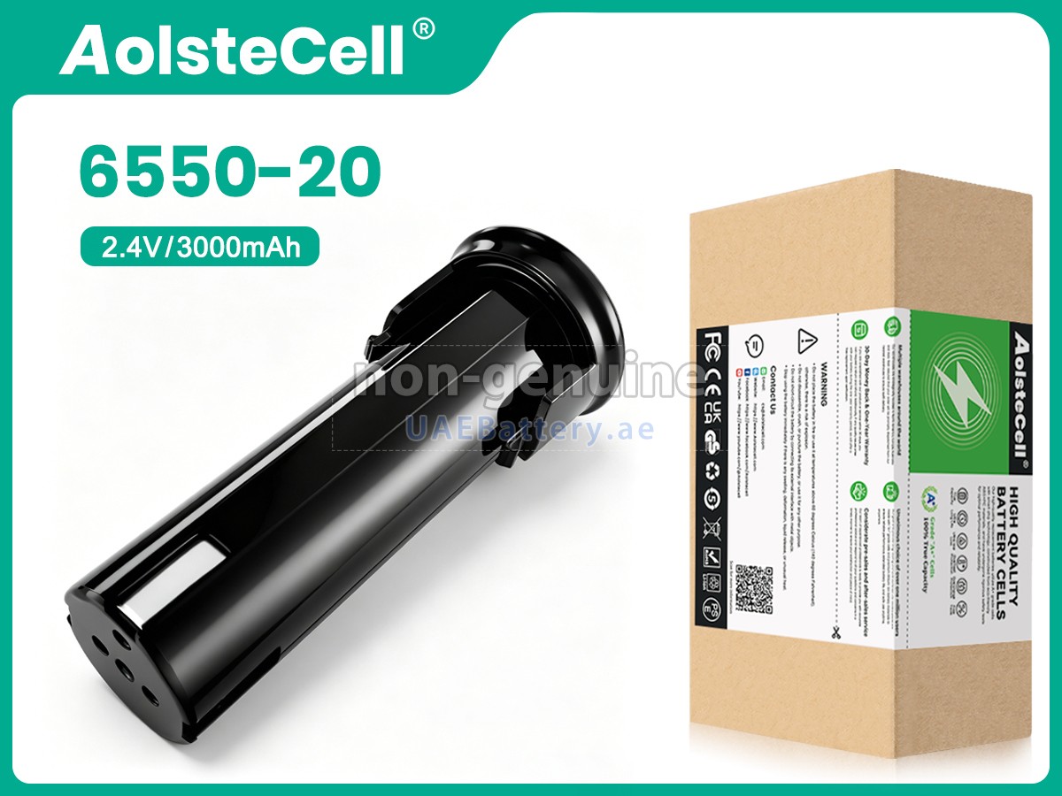 Battery for Milwaukee 2_4V-6550-20