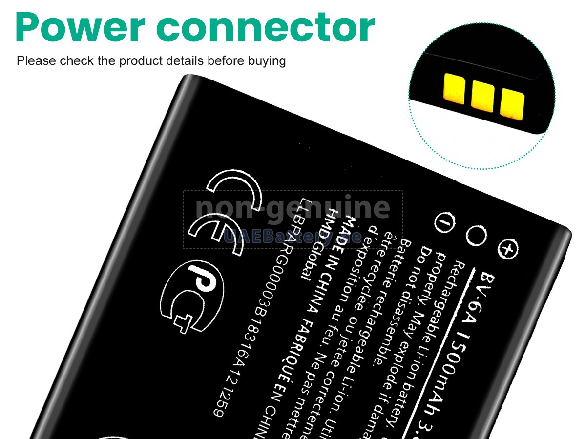 Battery for Nokia 2720 V FLIP