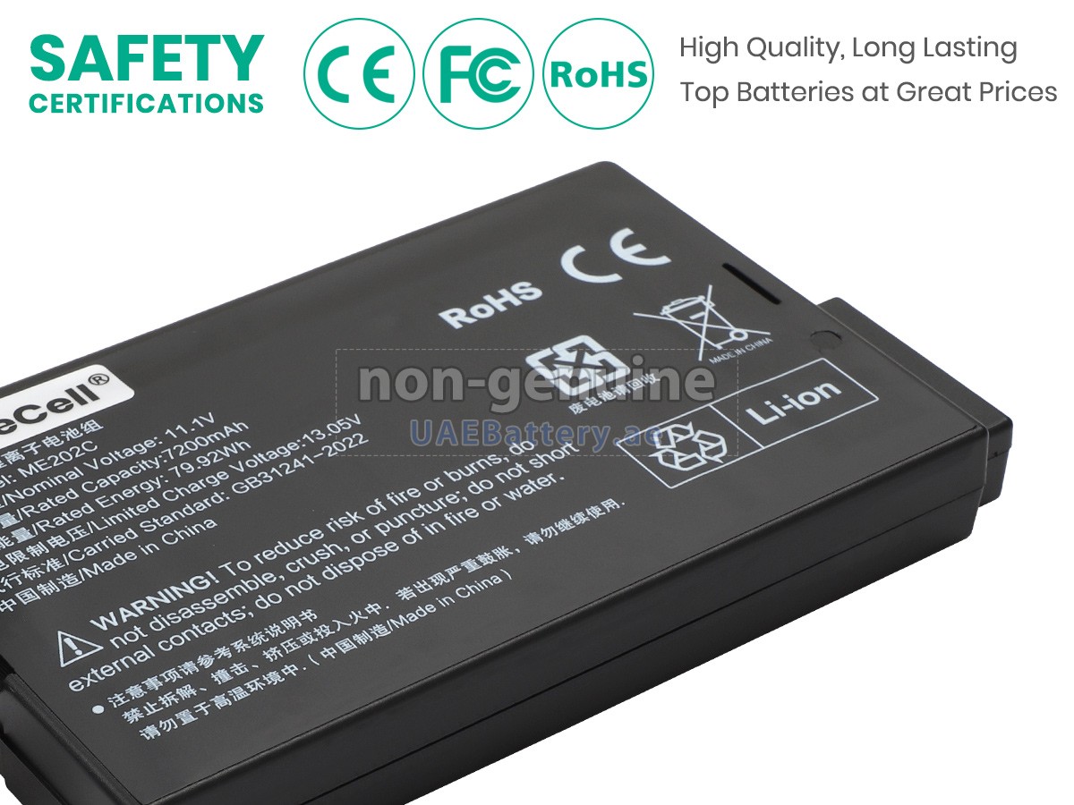 Philips ME202EK / ME202C Molicel Li-Ion Replacement Battery For Philips Patient Monitors (VS2, VS3, VS4, VM3, VM4, VM6, VM8)