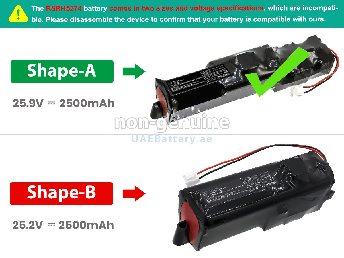 Battery for Rowenta RH8829WO2D03616