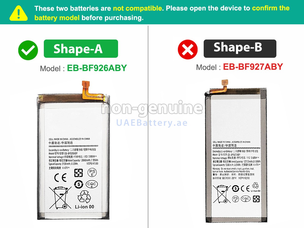 Battery for Samsung GALAXY Z FOLD 3 5G 7.6INCH SM-F9260