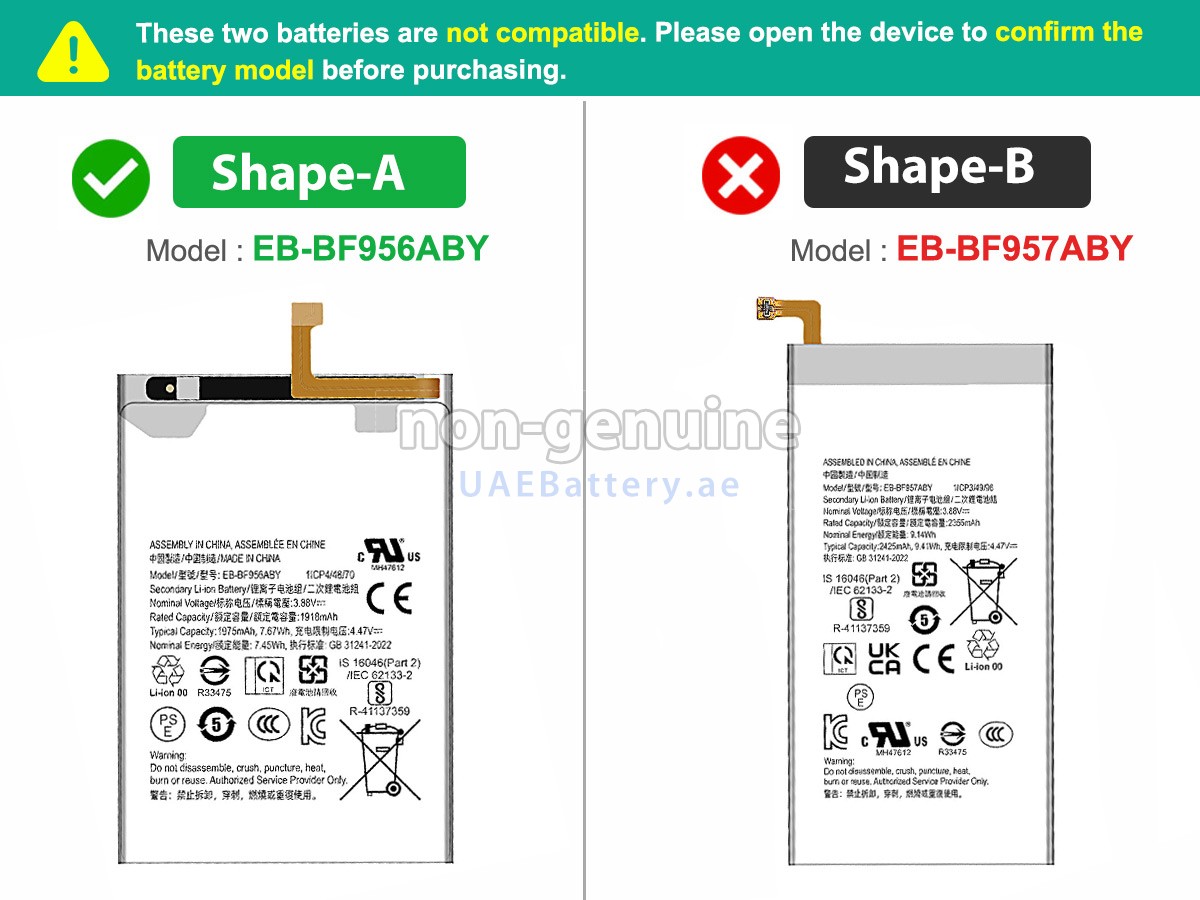 Battery for Samsung GALAXY Z FOLD 6 5G