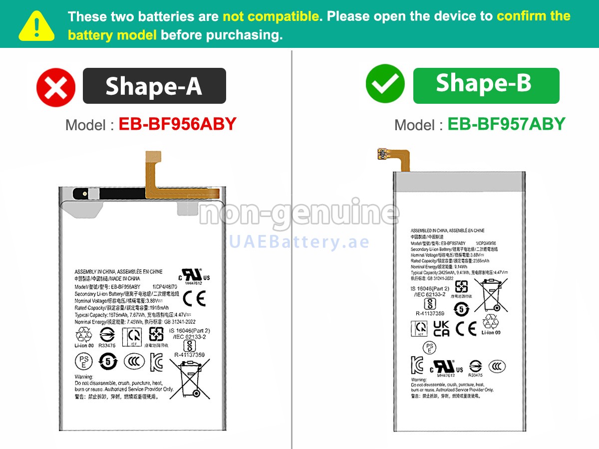 Battery for Samsung GALAXY Z FOLD 6 5G
