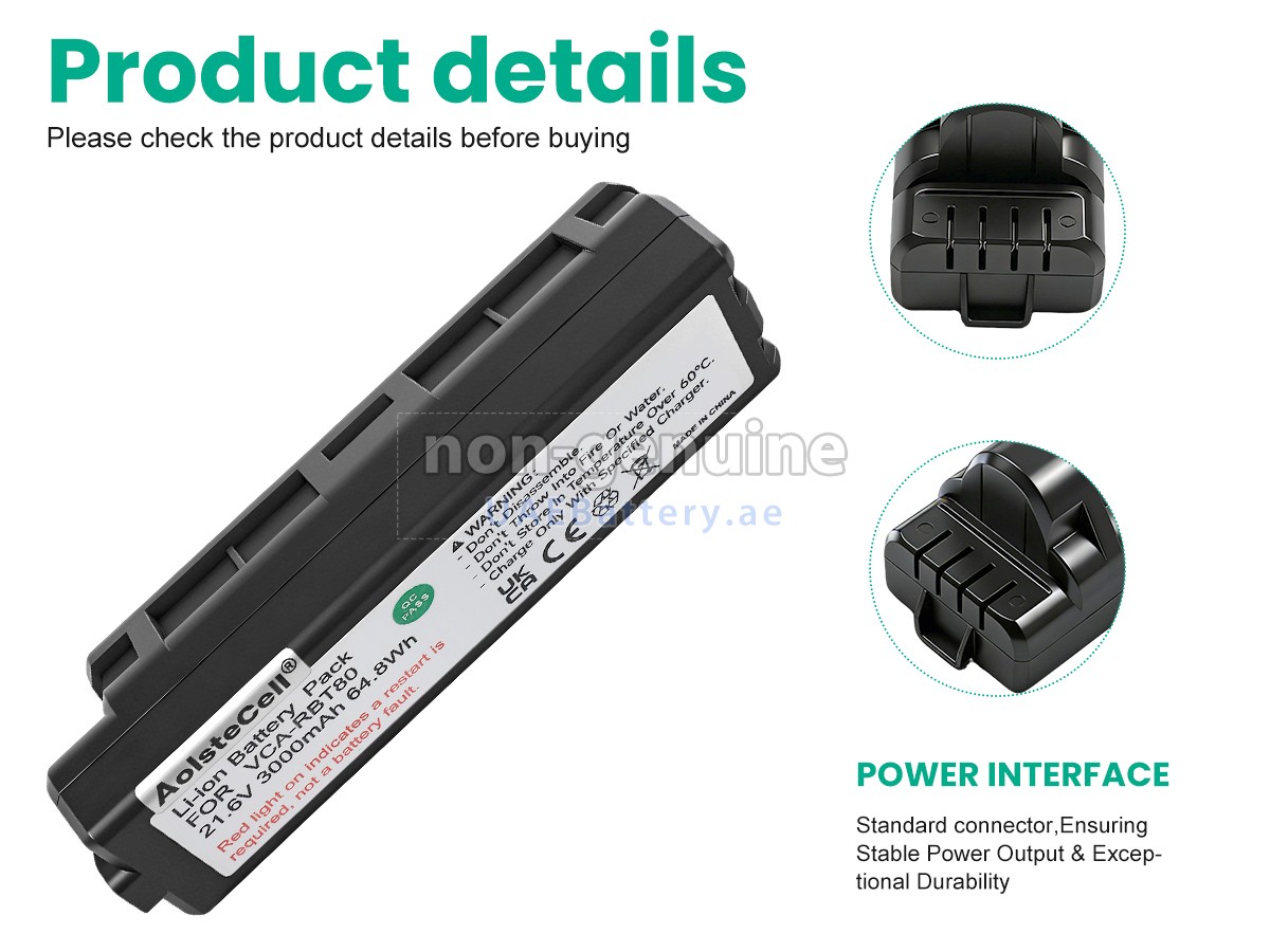Battery for Samsung VR30T80313W/WA