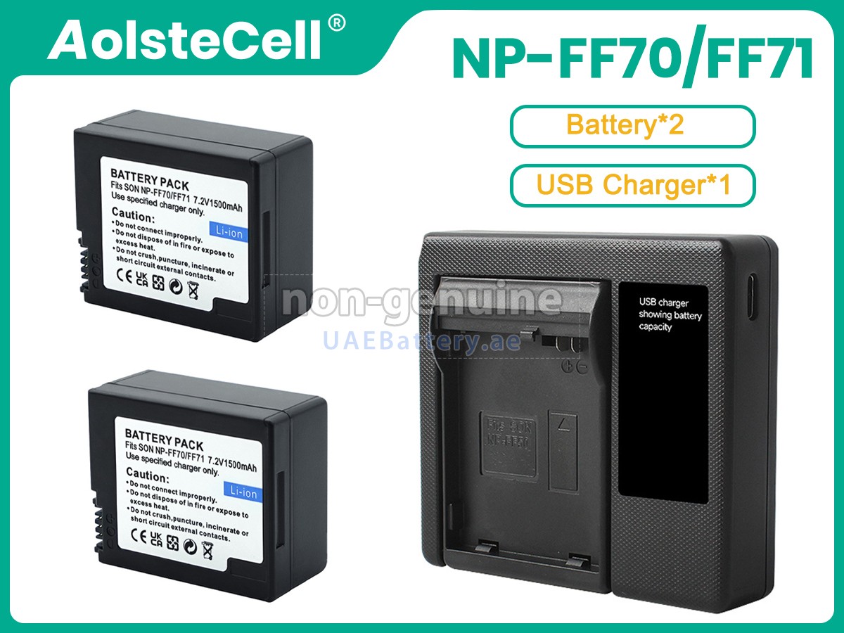 Battery for Sony NP-FF71S