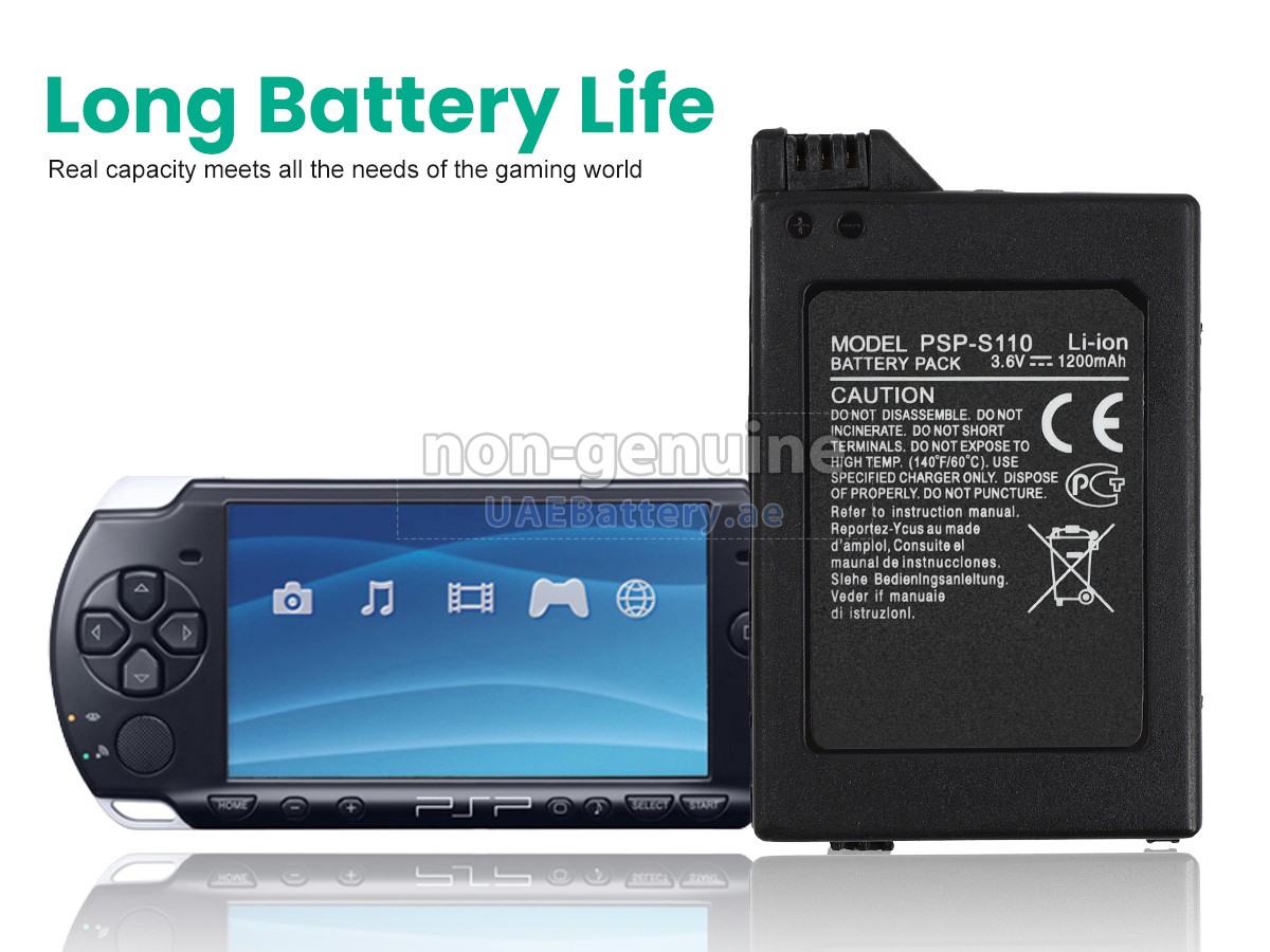 EBL 1200mAh Replacement Battery Pack For Sony PSP Slim 2000 / 3000 Series