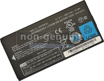 Replacement battery for Sony SGPBP01/E