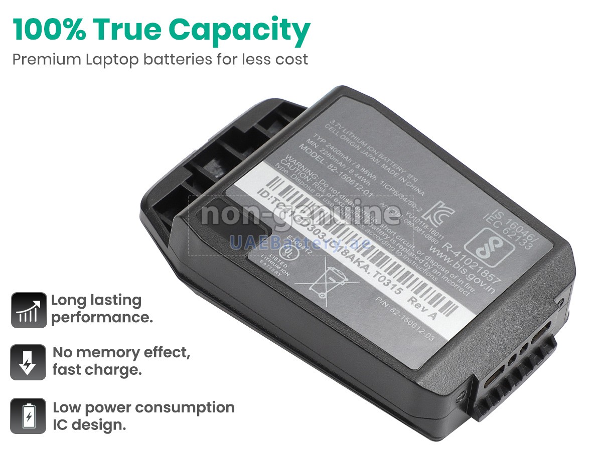 Replacement Barcode Scanner Battery For Symbol MC2100 MC2180 (82-150612-01) – 2400mAh, 3.7V