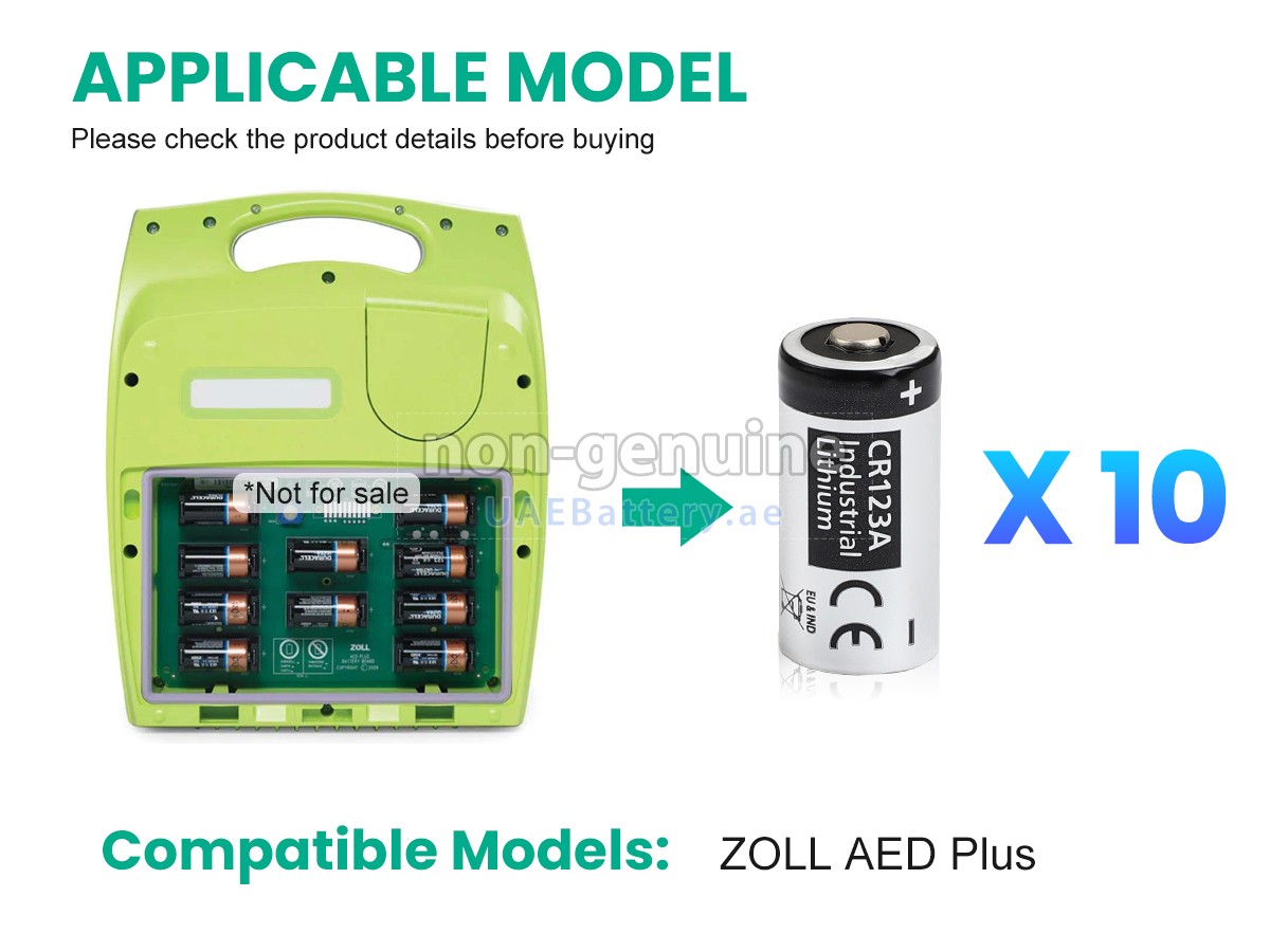 Battery for ZOLL AED PLUS