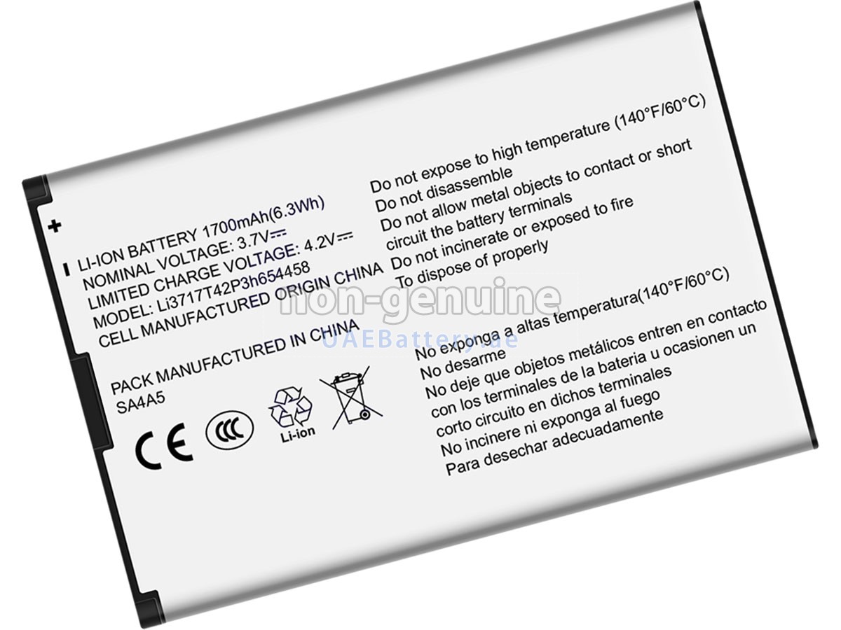 Battery for ZTE LI3717T42P3H654458
